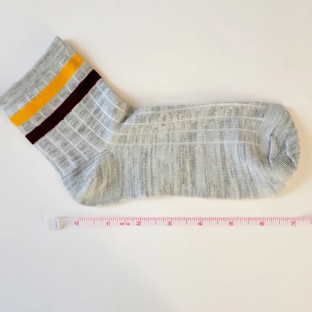 Women Stripe Top Socks 3 Pair Various Colors Polyester Elastane OS New